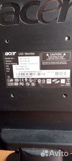Монитор для компьютера acer
