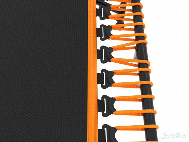 Батут unix line fitness Orange PRO (130 cm) с ручк