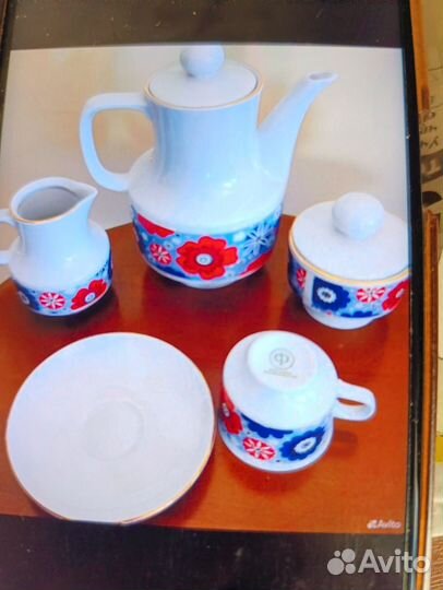 Кофейный сервиз ГДР, Кольдитц, винтаж