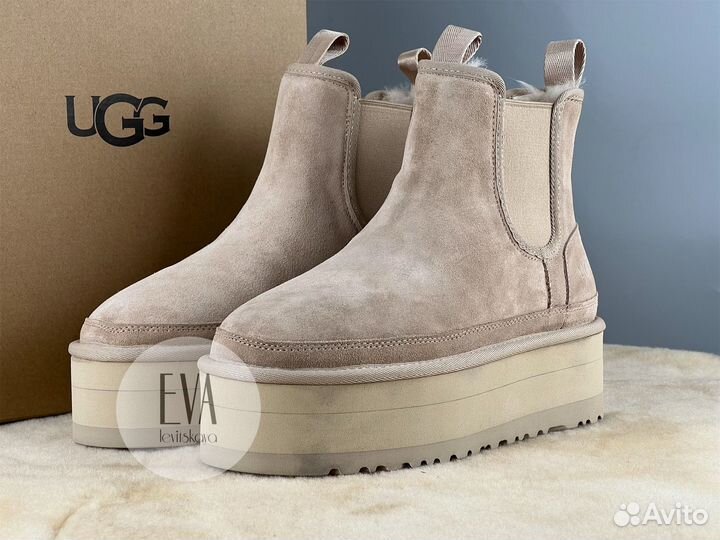 Женские угги на платформе Ugg Neumel Chelsea Sand