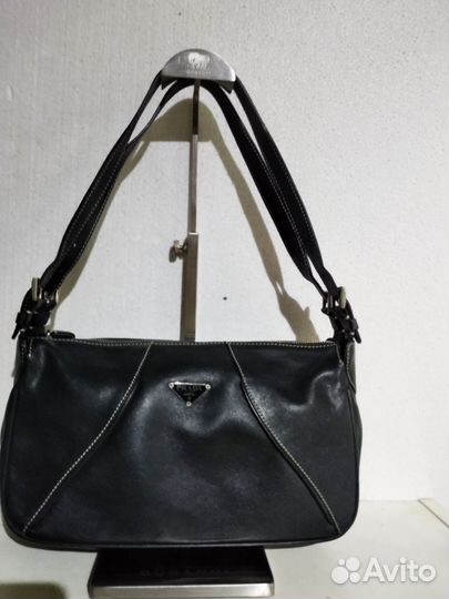Сумка натуральная кожа Prada винтаж