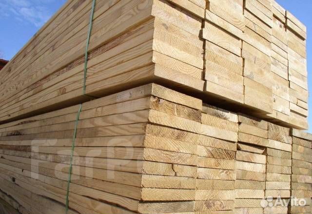 Доска сухая обрезная 50 * 150 * 6000 сорт 1-2