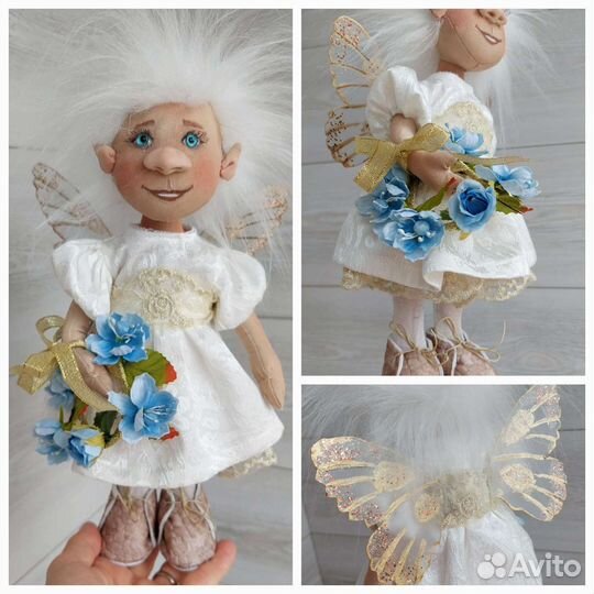 Кукла ручной работы текстильная