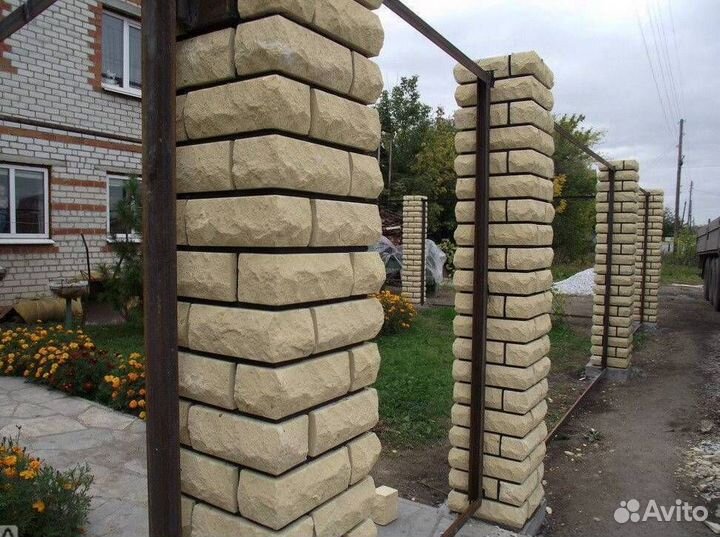 Кирпич для забора гиперпрессованный