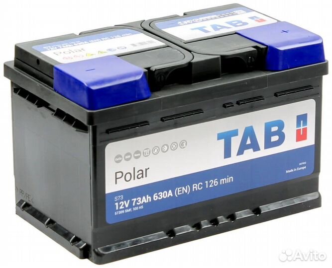 Аккумулятор Tab Polar 73 Ah на Focus 3 (Доставка)