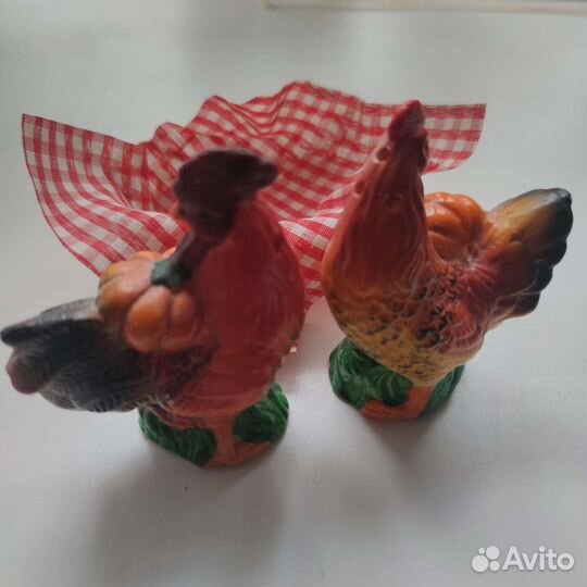 Набор Солонка и перечница Петух и Курочка