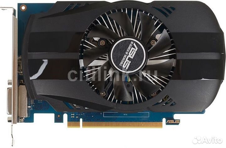 Видеокарта asus nvidia GeForce GT 1030, 2гб, gddr5