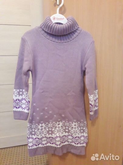 Вязанное платье