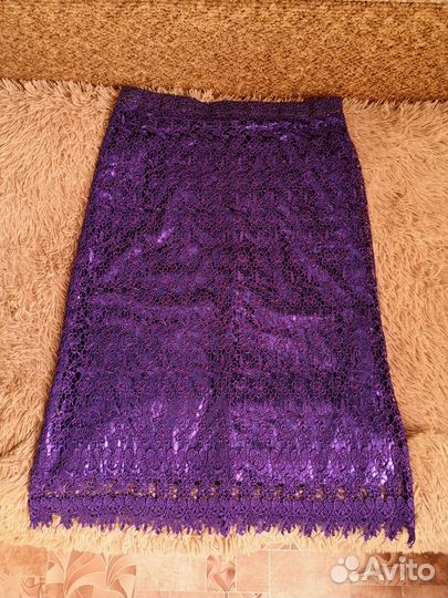 Юбка гипюр новая 52-54 размер