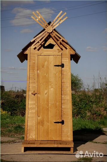 Дачный туалет деревянный SHP797