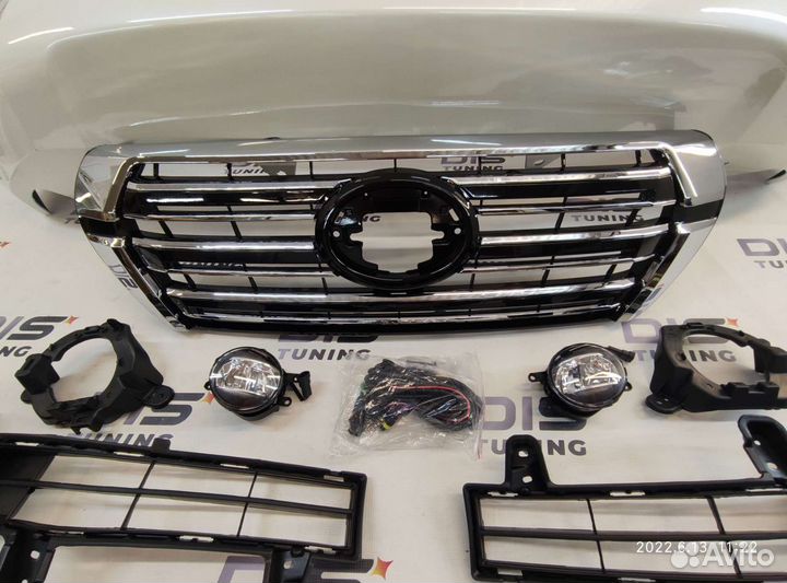 Бампер перед Land Cruiser 200 08-15г стиль 16г