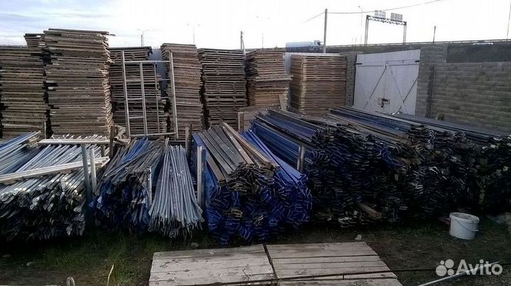 Леса строительные (дхв) 15х6 метра с 2 ярусами настилов