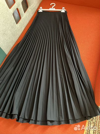 Юбка гофре макси