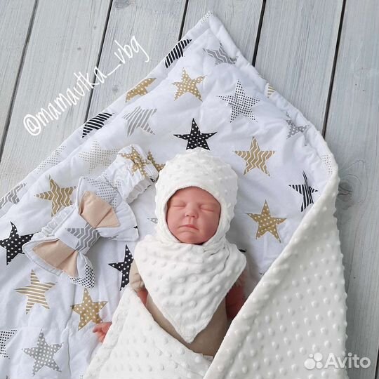 Конверт на выписку для мальчика осень