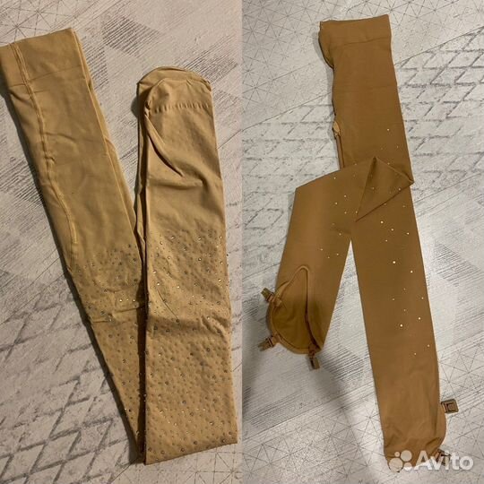 Новые колготки для фигурного катания со стразами
