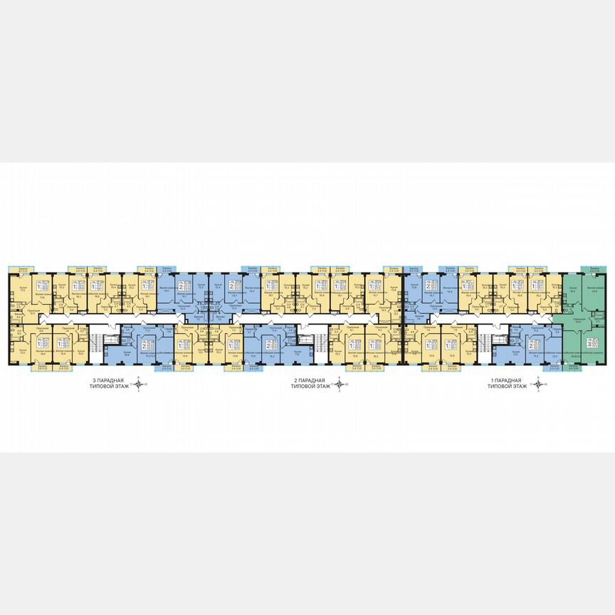 1-к. квартира, 50 м², 6/10 эт.