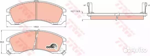 Колодки тормозные дисковые перед