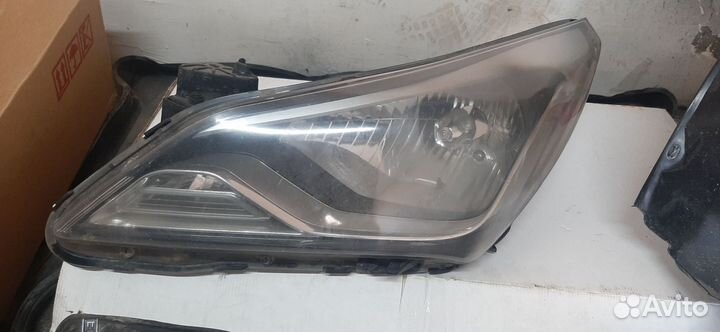 Фара левая, птф магнитола плюс рамка солярис