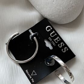 Новые серьги Guess кольца под серебро оригинал