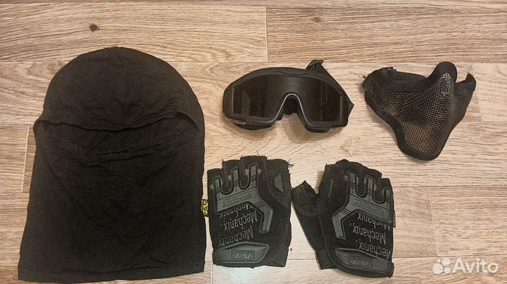 Страйкбольная защита маска балаклава очки перчатки