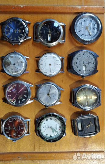 Мужские и женские наручные часы, циферблаты СССР