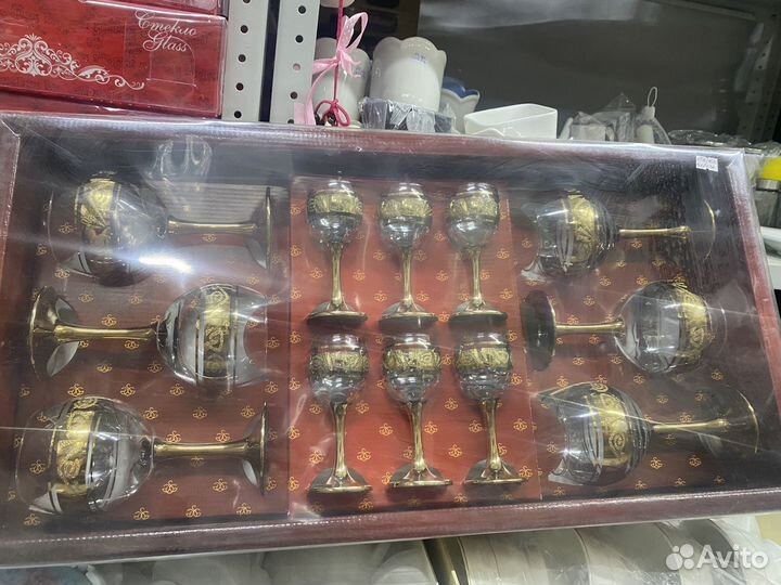 Набор бокалов и рюмок,стопок