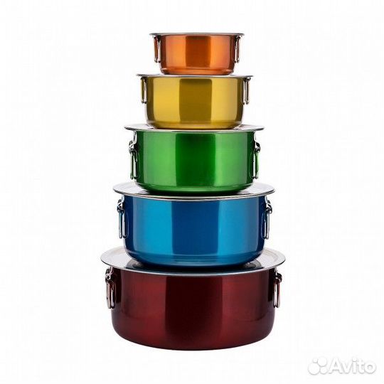 Набор кастрюль для маринада 1л,2л,4л,6л,9л