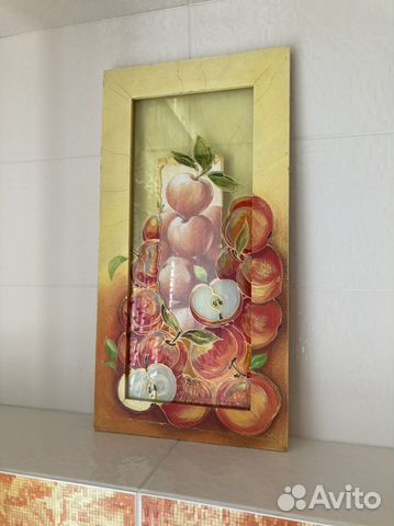 Панно витражное «Яблоки»