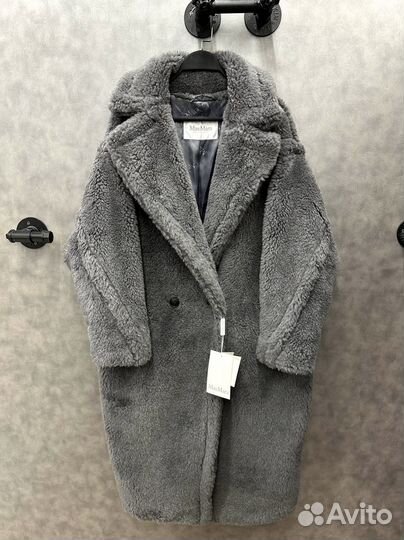Шуба Max Mara Teddy Bear Grey (Шерсть натуральная)