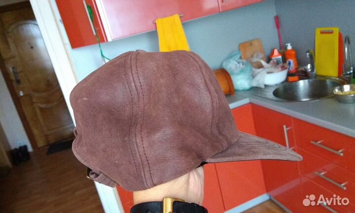 Бейсболка Wilsons кожа натур. коричн. фирменная