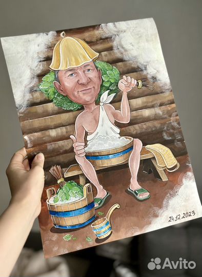 Шарж / портрет по фото