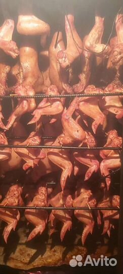 Горячее копчение.Грудинка, куры,колбаса