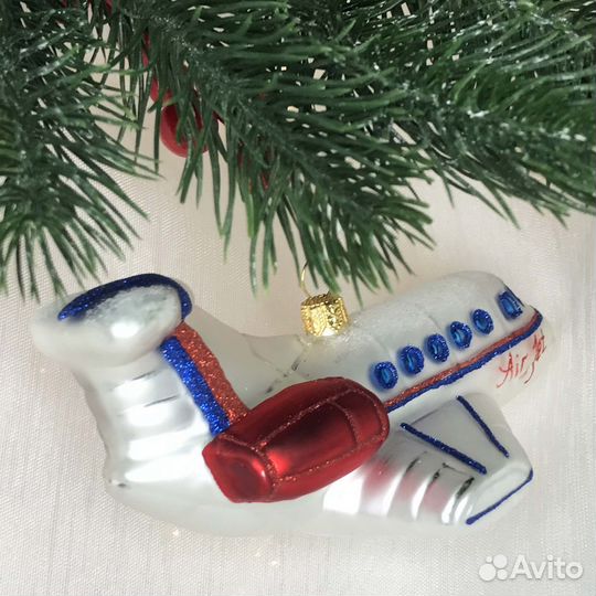 Елочная игрушка из стекла 