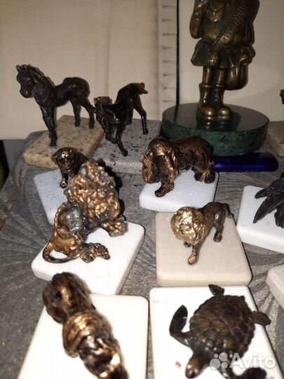 Каслинское литье Алекса животных из бронзы Мидии и