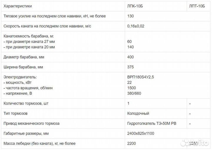 Лебедка шахтная лпк-10Б