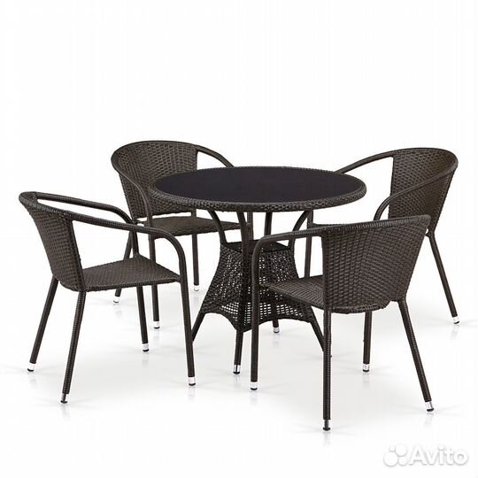 Комплект плетеной мебели T197ANS-W53-Y137C-W53 Bro