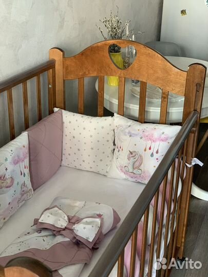 Комплект постельного белья новорожденному