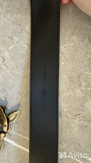 Ремень Пинко Pinko черный золото