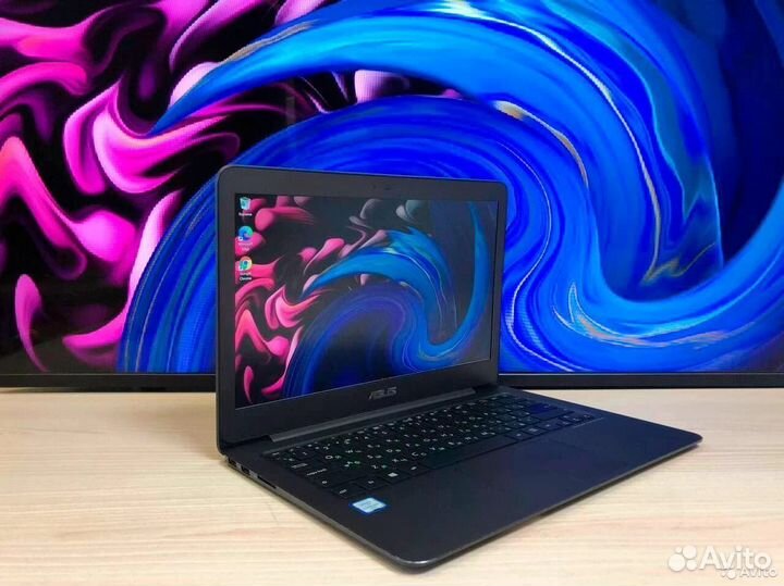 Лёгкий ноутбук asus с гарантией SSD + full HD