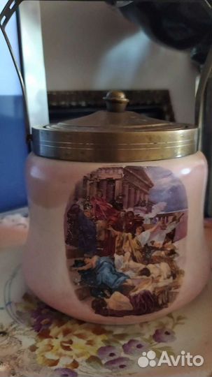 Старинная сахарница фарфор 19век