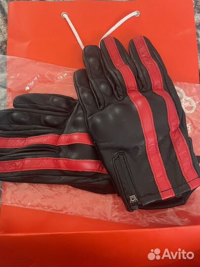 Мотоперчатки новые кожаные