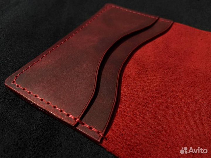 Обложка на паспорт натуральная кожа ручная работа