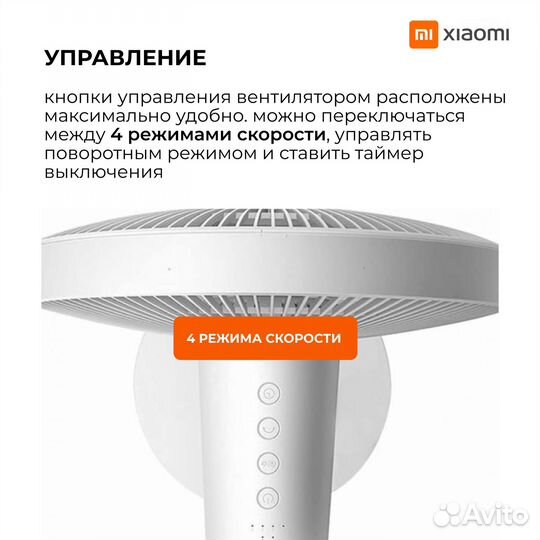 Вентилятор Xiaomi mijia dc inverter Fan 1x Новый