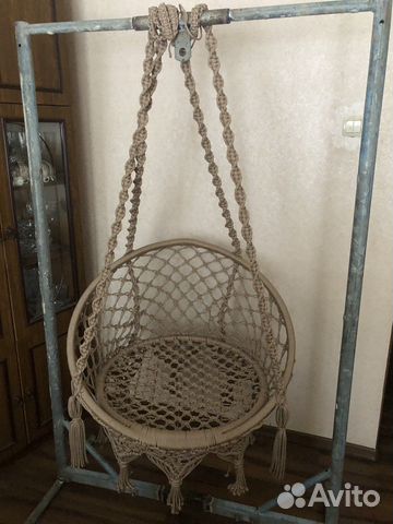 Кресло-качель ручной работы