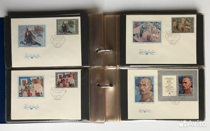 Конверт «Первый день» 92 шт. в альбоме 23 листа