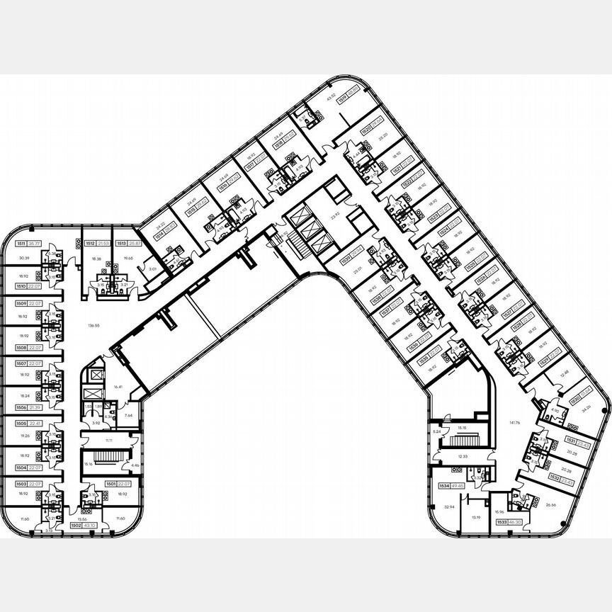 Апартаменты-студия, 21,3 м², 15/15 эт.