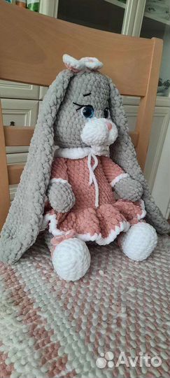 Плюшевая зайка ручная работа