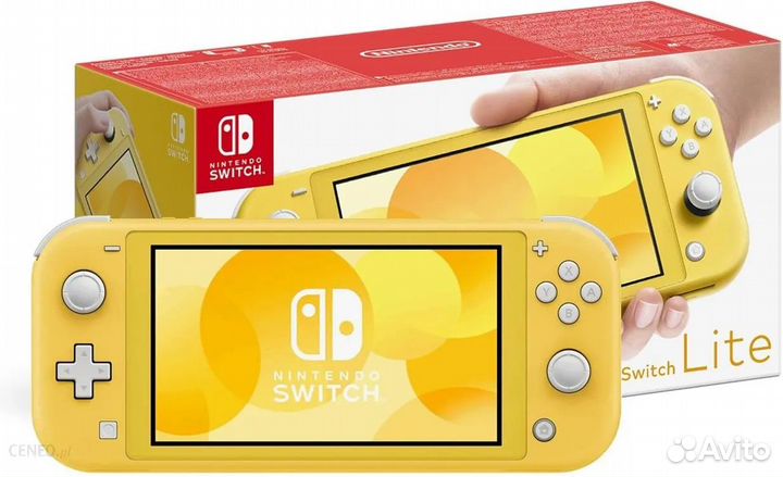 Приставка Nintendo switch Lite Желтая Новая