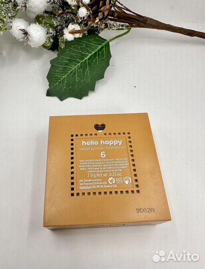 Пудра benefit hello happy velvet
