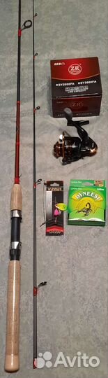 Набор спининг shimano catana10-30г;2,1м с катушкой